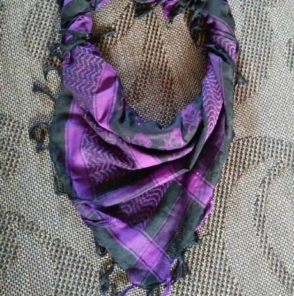 Handmade skull print scarf